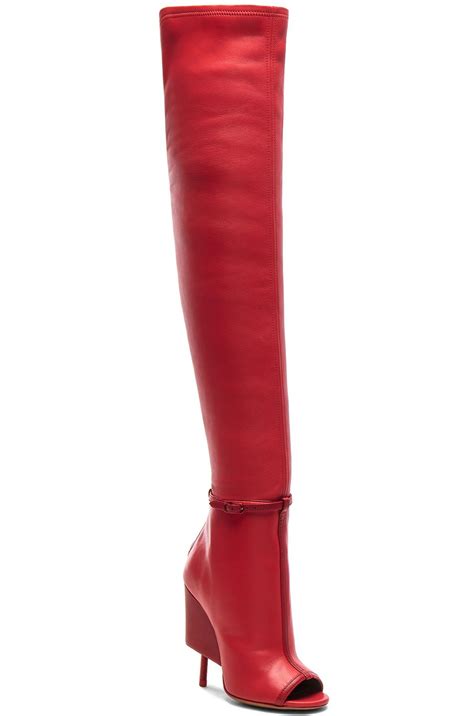 givenchy bold red|red Givenchy boots.